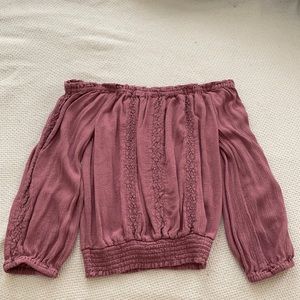 Mauve Off the Shoulder Top!